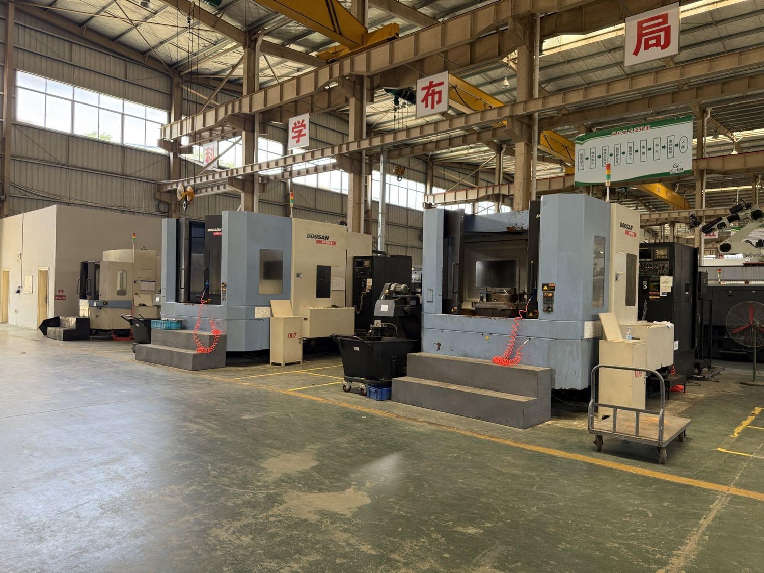 Double-station horizontal machining center