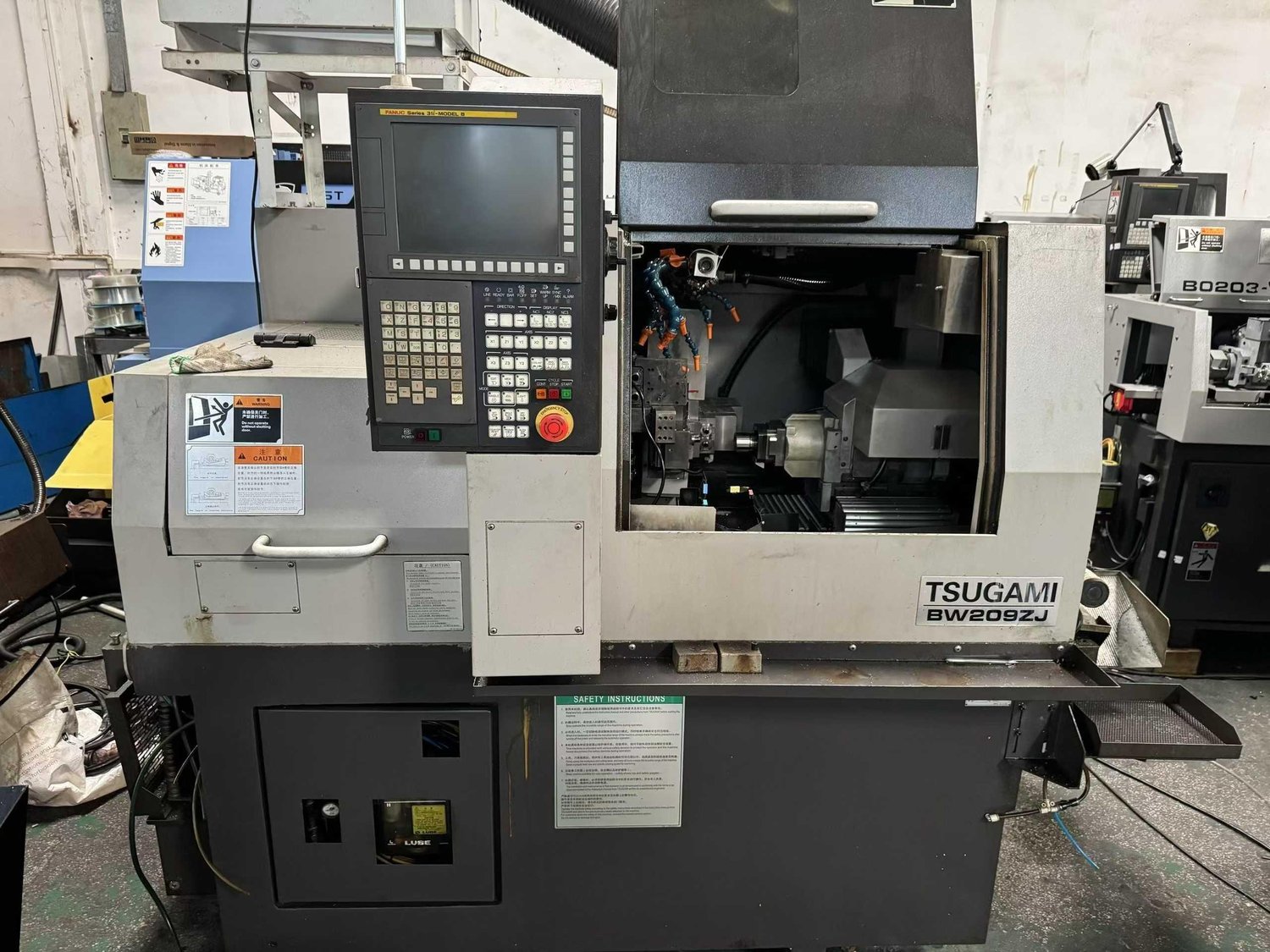 Multi-axis through-spindle machine